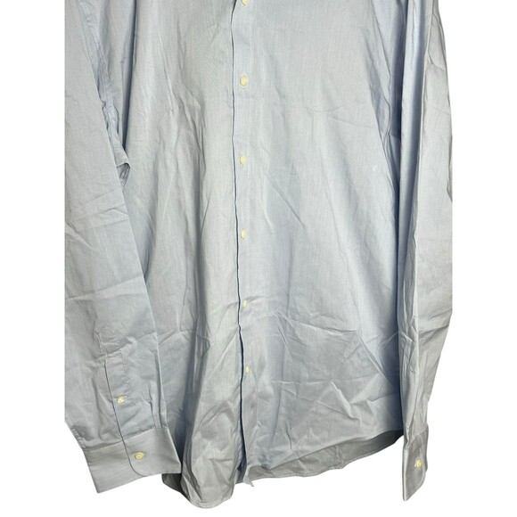 J. Crew Mens Blue Slim Untucked Performance‎ Button Down Dress Shirt Size XL - Picture 4 of 15